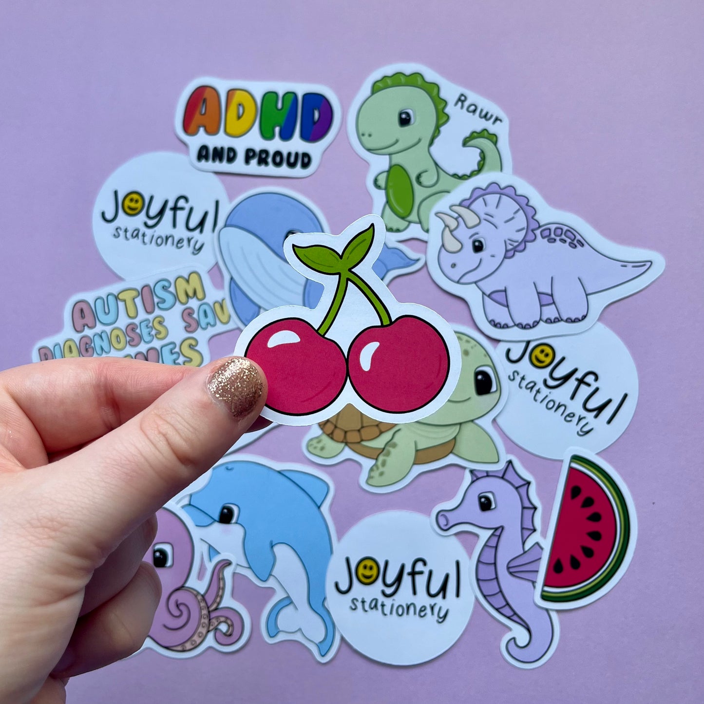 Cartoon Cherry Sticker