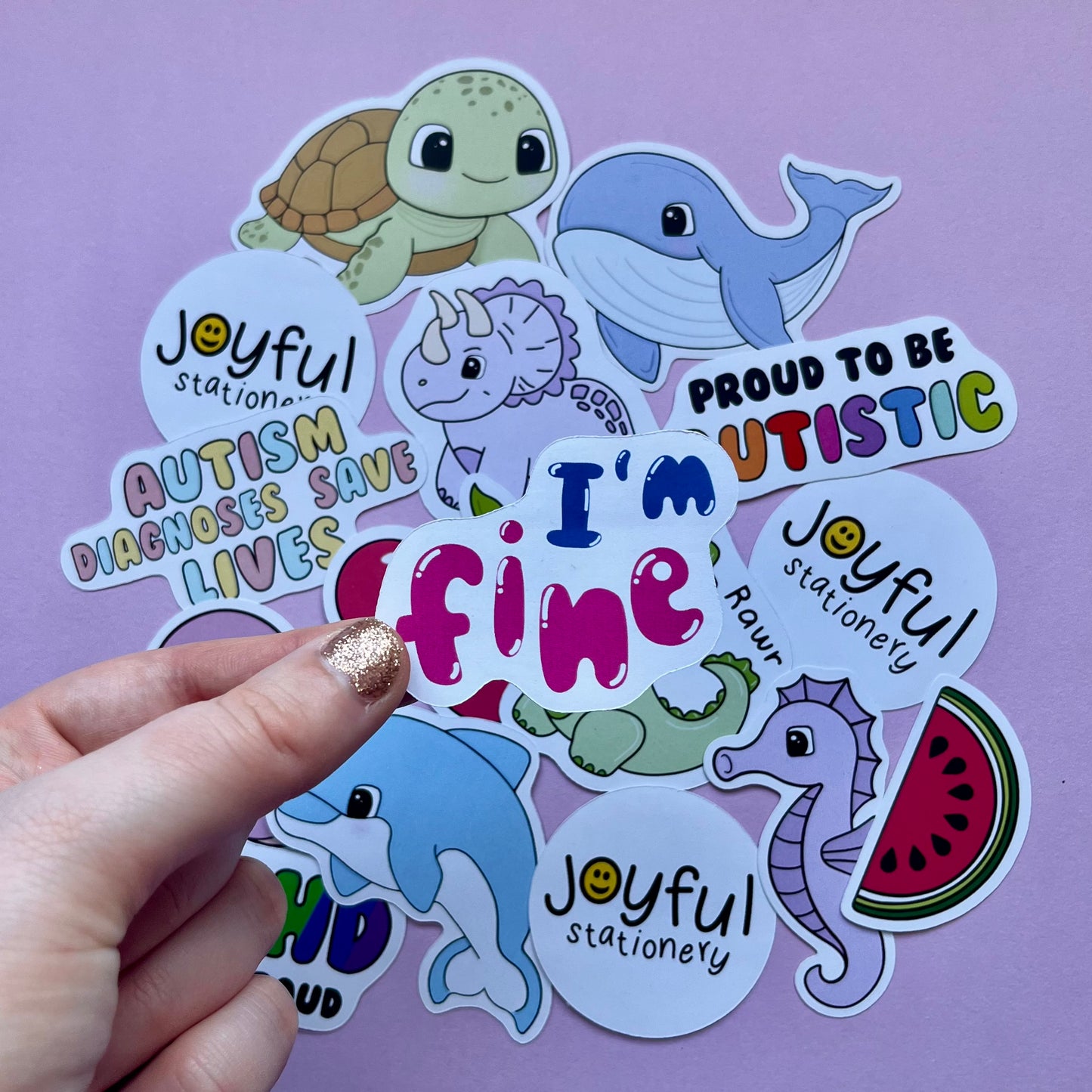Bubble “I’m Fine” Sticker