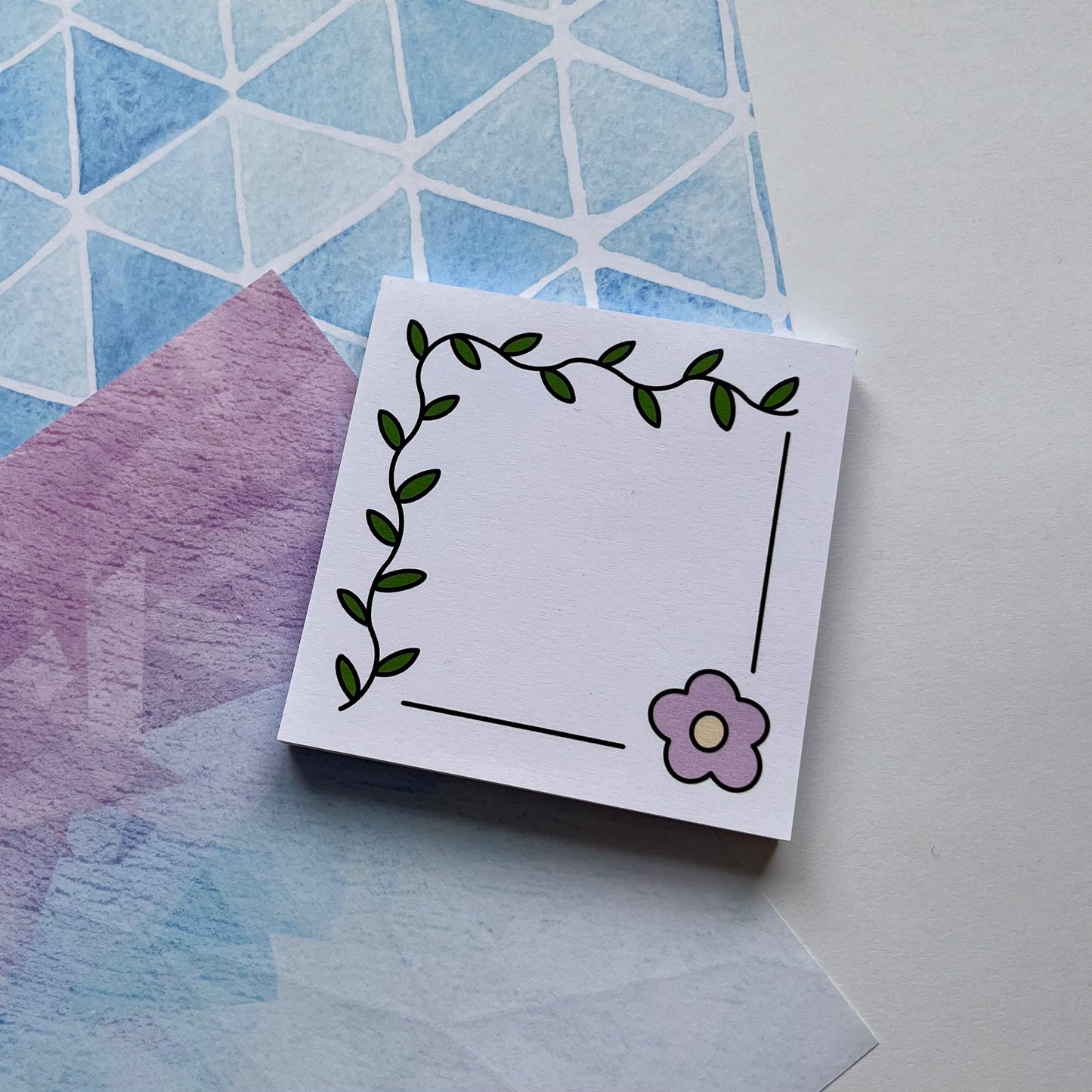 Vine and Flower Memo Pad