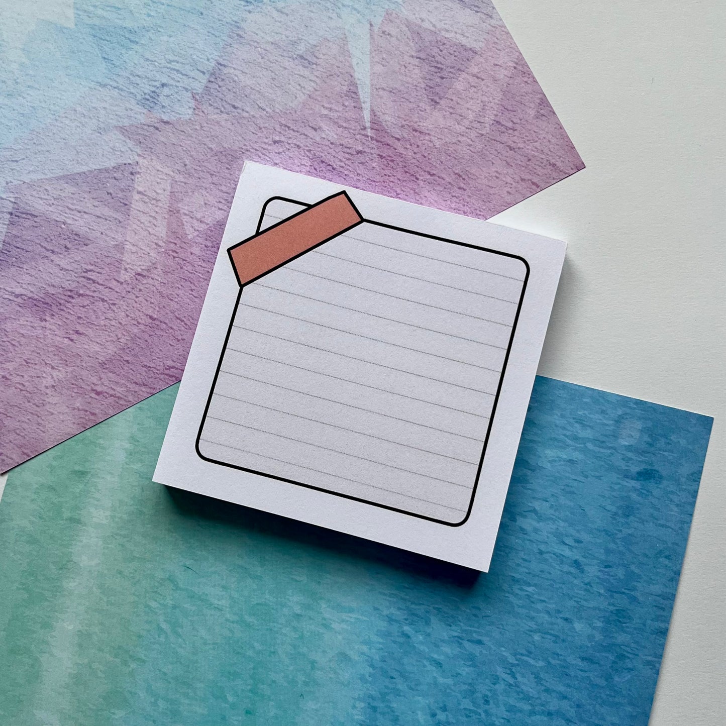 Lined memo Pad with Tape Detail