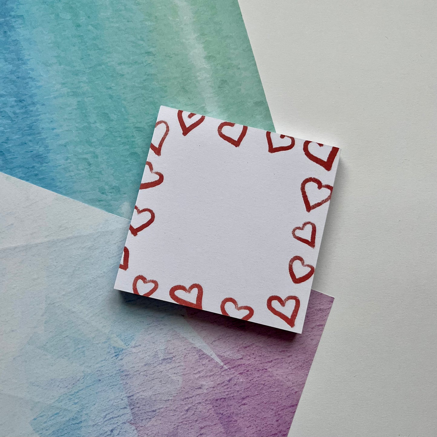 Heart Border Memo Pad