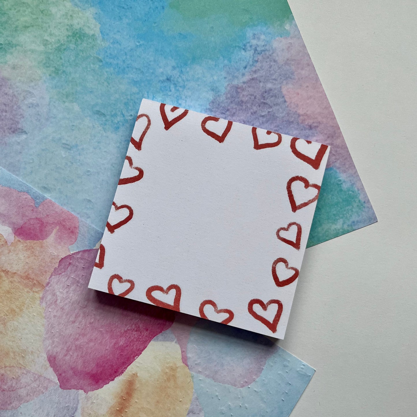 Heart Border Memo Pad